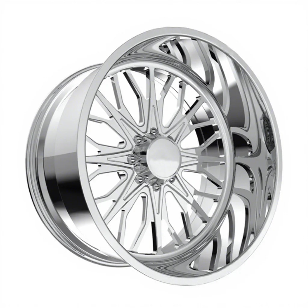 Customized Polished Floating Caps Aluminum Forged Truck Wheels for RAM  GMC Chevy 5x5.5 6x5.5 8x6.5 8x180 8x170 Wheel